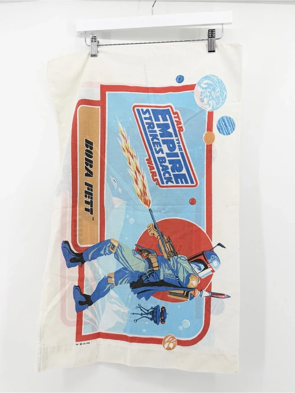 Vintage Standard Star Wars Empire Strikes Back Pillowcase Boba Fett Darth Vader